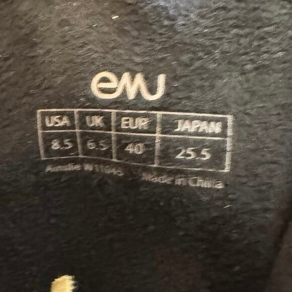 Emu Ainslie Australian black leather biker buckle strap City boots women's 8.5 - Picture 7 of 9